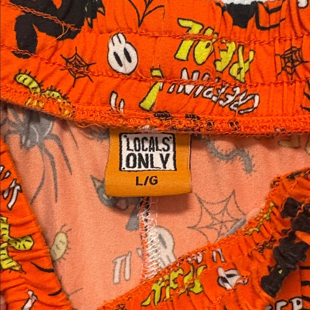 ☀️Orange Halloween Drawstring Elastic Waisted Pants Soft And Cozy - Picture 5 of 7